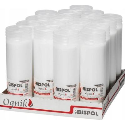 Bispol Ognik WP5N wkłady parafinowe do zniczy o czasie palenia 5 dni 18 sztuk