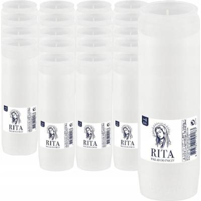 Bolsius Rita nr 4 wkład parafinowy do zniczy 88 godzin 20 sztuk