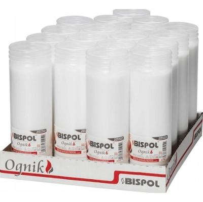 Bispol Ognik WP6N wkłady parafinowe do zniczy o czasie palenia 6 dni 18 sztuk