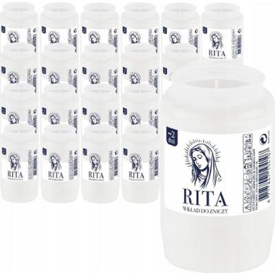 Bolsius Rita nr 2 wkład parafinowy do zniczy 45 godzin 20 sztuk