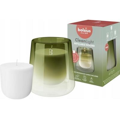 Bolsius Cleanlight Gardenia i Figa świecznik z wkładką zapachową