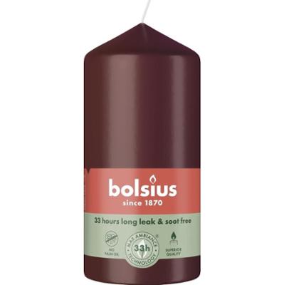 Bolsius Essentials Aksamitna Czerwień świeca pieńkowa 120/58mm
