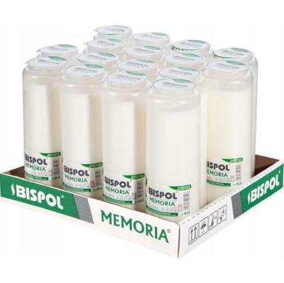 Bispol Memoria w08 wkłady olejowe do zniczy 8 dni palenia 16 sztuk