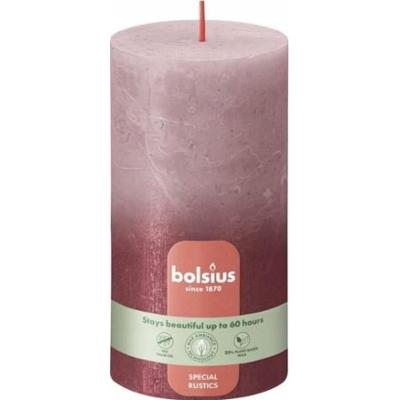 Bolsius Rustic Sunset Pudrowy róż + Czerwień świeca dekoracyjna 130/68