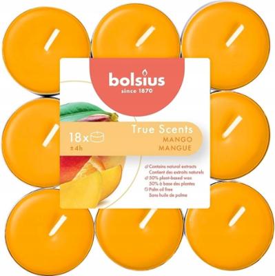 Bolsius True Scents Mango podgrzewacze zapachowe 4 godzinne - 18 sztuk