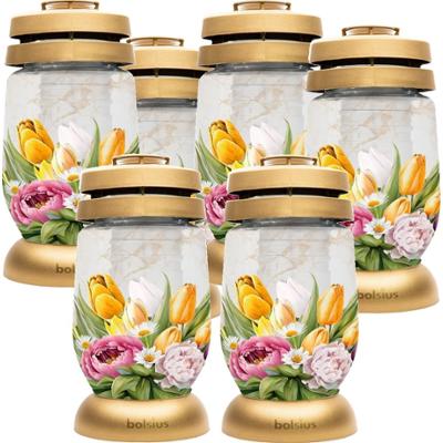 Bolsius Wiosna lampion 3s 19 znicz 6 sztuk