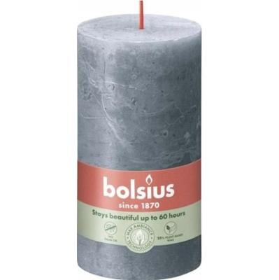 Bolsius Rustic Shine Szaroniebieska świeca dekoracyjna 130/68
