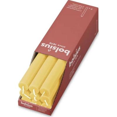 Bolsius Rustic Słoneczny Żółty - świeca stołowa 270/23mm - 9 sztuk