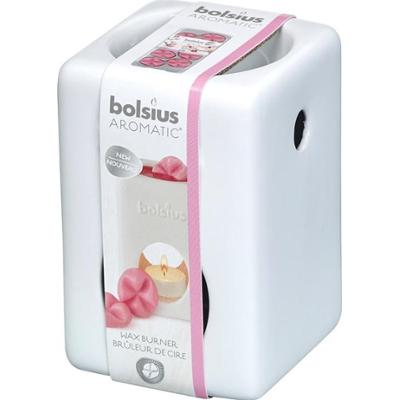 Bolsius Aromatic Square Biały ceramiczny kominek do wosków