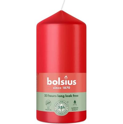 Bolsius Essentials Delikatny Czerwony świeca pieńkowa 120/58mm