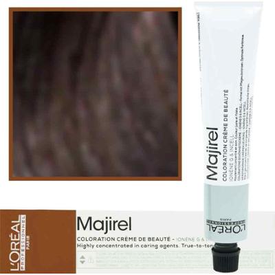 Loreal Majirel - profesjonalna farba do włosów, paleta kolorów, 50ml 4.8 Brąz Mokka