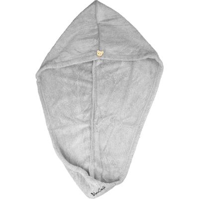 Deni Carte - miękki, chłonny turban do włosów lux, kolor szary