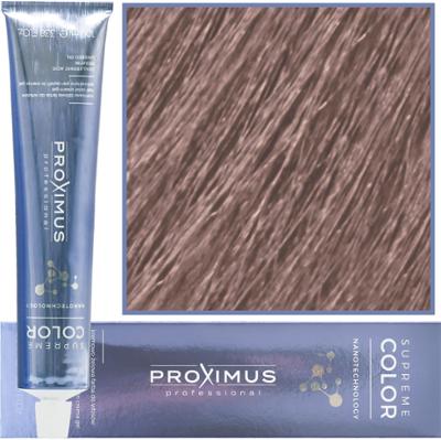 Proximus Supreme Color Nanotechnology – profesjonalna farba do włosów z kwasem hialuronowym, 100ml 8,28 | Jasny Kasztanowo Fioletowy Blond