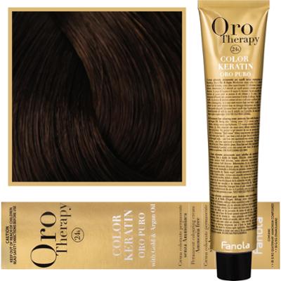 Fanola Oro Therapy - farba do włosów bez amoniaku, pełna paleta kolorów 6,00 | Intensywny Ciemny Blond