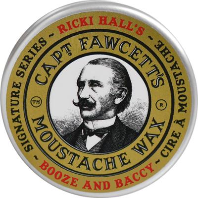 Captain Fawcett Booze & Baccy Moustache Wax – wosk do stylizacji wąsów, 15ml
