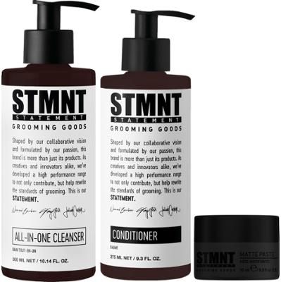 STMNT Pasta Matująca 10 ml + Szampon 300 ml + Odżywka 275 ml - zestaw do pielęgnacji i stylizacji