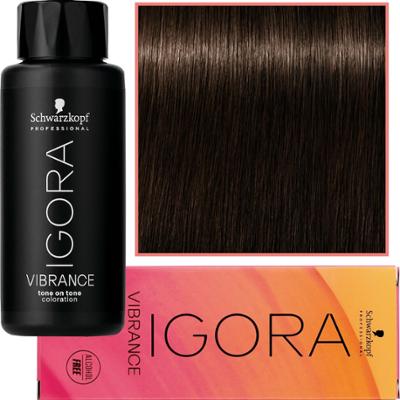 Schwarzkopf Professional Igora Vibrance – półtrwała farba do włosów bez amoniaku, 60ml 3-65 | Ciemny Brąz Czekoladowo Złoty