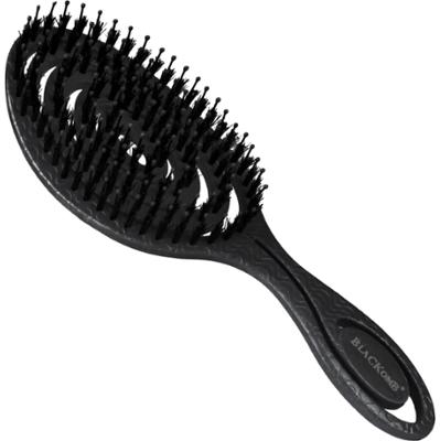 Poniks Blackomb Eco - ekologiczna szczotka do włosów z włosiem z dzika, różne kolory Black | Czarny
