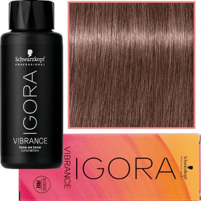 Schwarzkopf Professional Igora Vibrance – półtrwała farba do włosów bez amoniaku, 60ml 7-48 | Średni Blond Beżowo-Czerwony