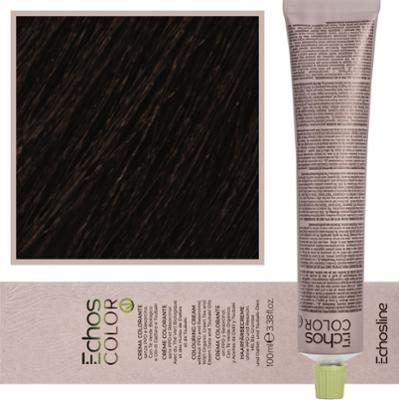 Echosline Echos Color Colouring Cream - wegańska farba do włosów, 100ml COLD 7,7 | Zimny Brązowy Średni Blond