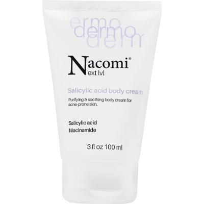 Nacomi Next Level Dermo - oczyszczająco-łagodzący krem do ciała z kwasem salicylowym i niacynamidem, 100ml