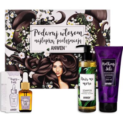 Anwen - zestaw kosmetyków pielęgnacyjnych do włosów, 2x200ml i 20ml