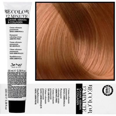 Be Hair Be Color 12 minute - farba do włosów bez amoniaku, 100ml 7,4 | Średni Blond Miedziany
