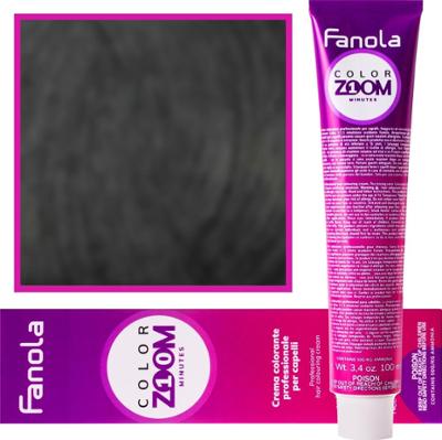 Fanola Color Zoom - krem do farbowania włosów cała paleta, 100 ml 1.0 Czerń