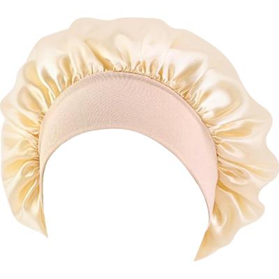 Deni Carte Czepek - satynowy czepek do spania, kolor beżowy Beżowy