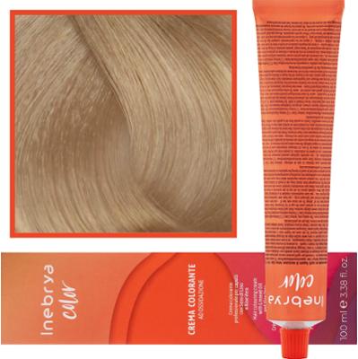 Inebrya Color - farba krem koloryzujący do włosów, 100ml 9/3 | Bardzo Jasny Złoty Blond