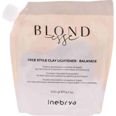Inebrya Blondesse Free Style Clay - glinka rozjaśniająca włosy, zmiana koloru do 5 tonów, 400g