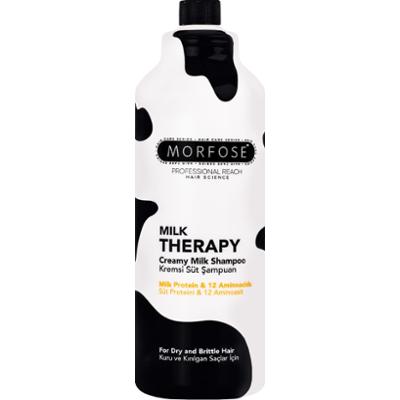 Morfose Milk Therapy Shampoo – szampon do włosów suchych i osłabionych, 1000 ml