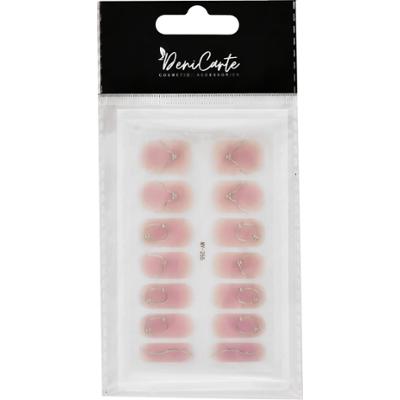 DeniCarte Żelowe Naklejki z Cyrkonią - samoprzylepne nalepki do zdobienia paznokci