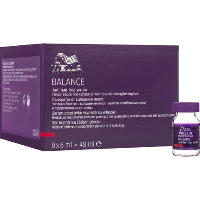 Wella Balance Anti Hair Loss Serum – wzmacniające serum w ampułkach na wypadanie, 8x6 ml