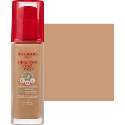 Bourjois Healthy Mix - podkład przykrywający oznaki zmęczenia z witaminami, 30ml 55N - Deep Beige