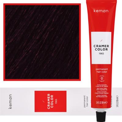 Kemon Cramer Color - kremowa farba do włosów z olejem kokosowym, 100ml 4,77 | Głęboki Fioletowy Brąz