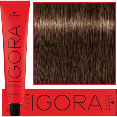 Schwarzkopf Professional Igora Royal - trwała farba do włosów o innowacyjnej formule, 60ml 6-46 | Ciemny Blond Beżowo Czekoladowy