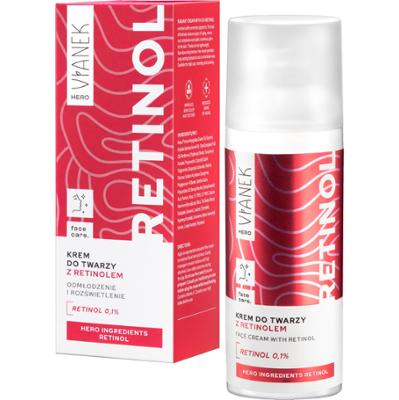 Vianek Krem do twarzy z retinolem 0,1% – przeciwzmarszczkowa regeneracja nocna, 50ml