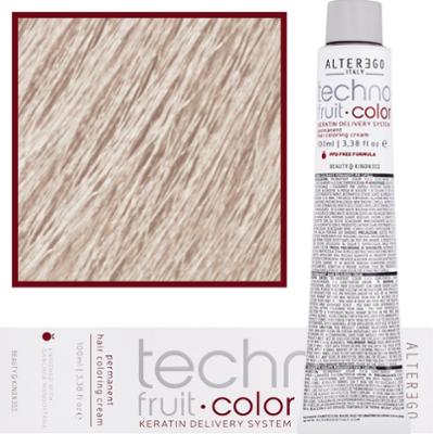 Alter Ego Technofruit Color - farba z keratyną do trwałej koloryzacji włosów, 100ml 9/2 | Bardzo Jasny Blond Irysowy