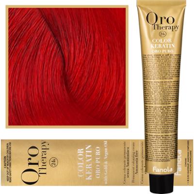 Fanola Oro Therapy - farba do włosów bez amoniaku, pełna paleta kolorów Red | Czerwień