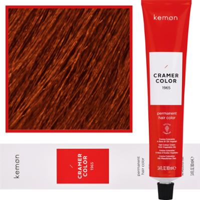 Kemon Cramer Color - kremowa farba do włosów z olejem kokosowym, 100ml 7,4 | Miedziany Blond