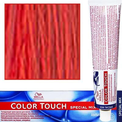 Wella Color Touch - profesjonalna farba do włosów bez amoniaku, 60 ml 0/45 Magiczny Rubin