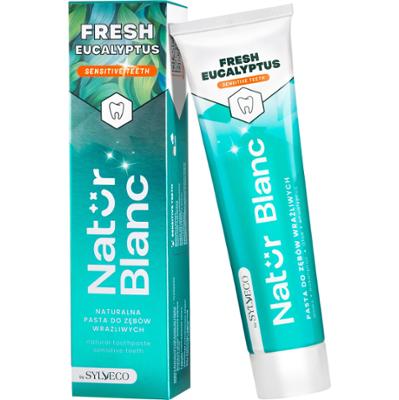 Sylveco  Natur Blanc Pasta do zębów FRESH EUCALYPTUS - pasta do wrażliwych zębów, 100ml