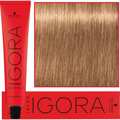 Schwarzkopf Professional Igora Royal - trwała farba do włosów o innowacyjnej formule, 60ml 8-65 | Jasny Blond Czekoladowo Złoty