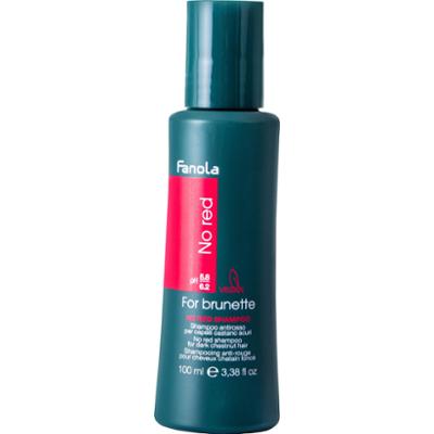 Fanola No Red Shampoo - szampon do włosów brązowych redukujący czerwone refleksy, 100 ml