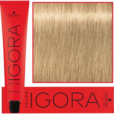 Schwarzkopf Professional Igora Royal - trwała farba do włosów o innowacyjnej formule, 60ml 9-0 | Ekstra Jasny Blond Naturalny