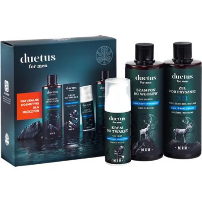Duetus For Men Zestaw Power of Invictus – kompleksowa pielęgnacja dla mężczyzn, 2x300ml+50ml