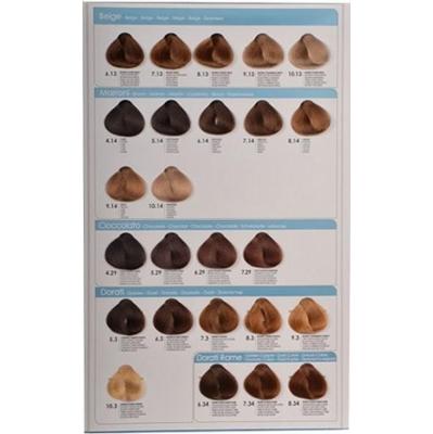 Paleta kolorów farb Fanola Color Crema  profesjonalny wzornik