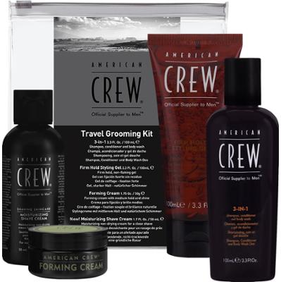 American Crew Travel Kit Grooming - zestaw kosmetyków męskich na podróż, 2x100ml+2x50ml