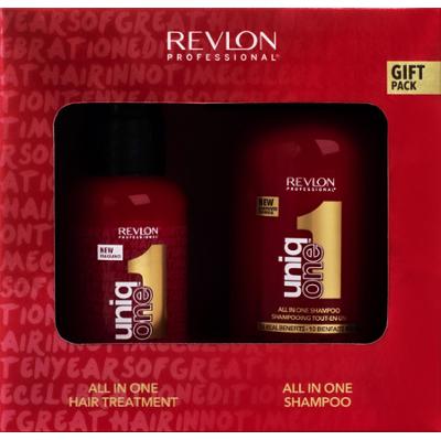 Revlon Uniq One Gift Pack - zestaw do pielęgnacji włosów szampon i odżywka bez spłukiwania
